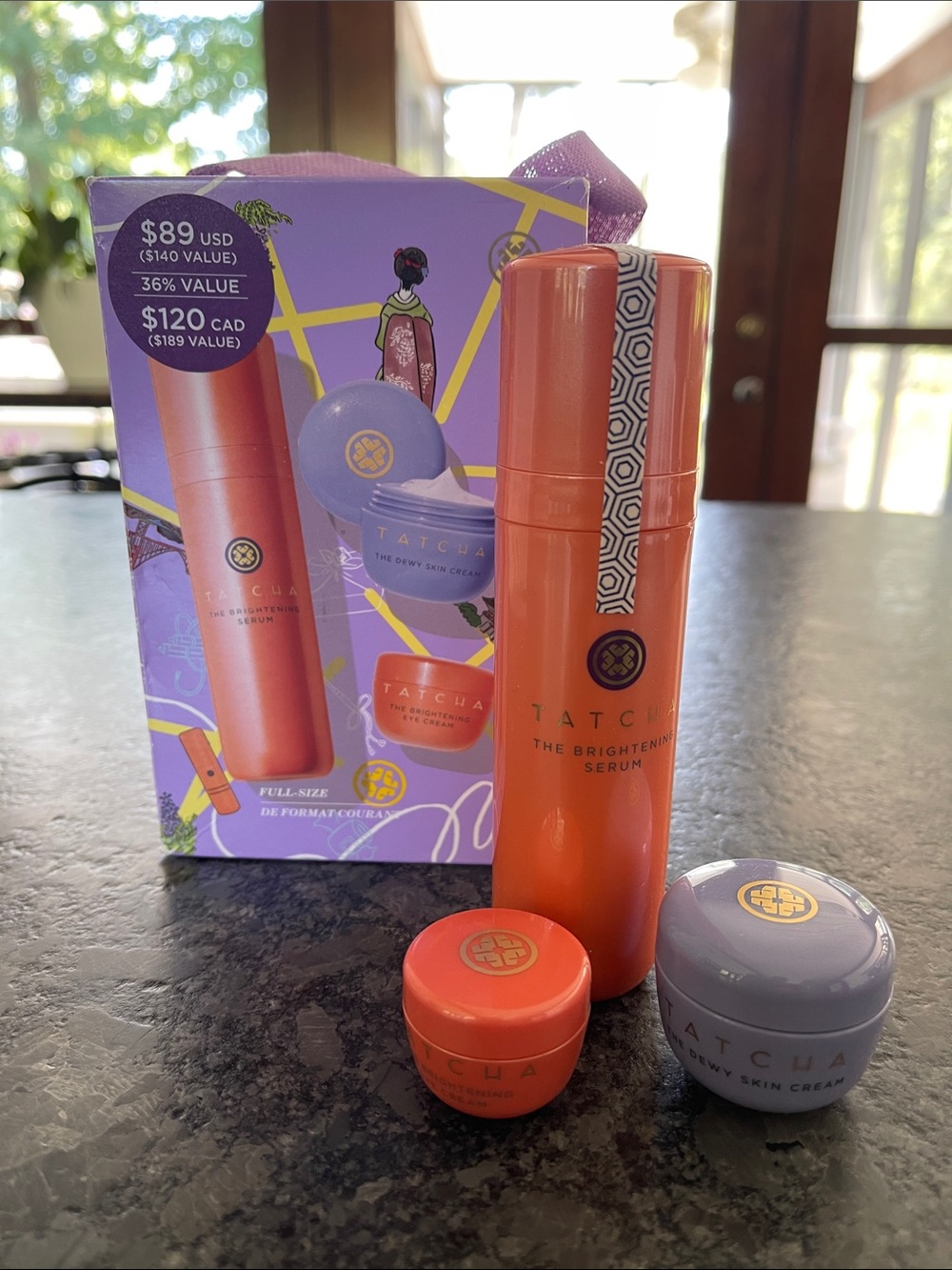 Tatcha Dewy & Bright Trio three Tatcha best sellers in specially boxed set